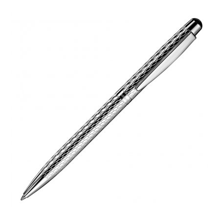 Otto Hutt Design 02 Silver Guilloche Honeycomb - Ballpoint