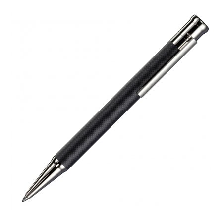 Otto Hutt Design 04 Guilloche Square Black - Ballpoint