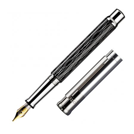 Otto Hutt Design 04 Wave Black 18K Gold Nib - Fountain [B]