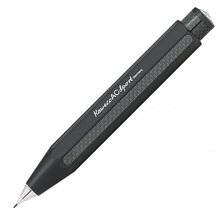 Kaweco AC Sport Black - Push Pencil Chrome Fittings