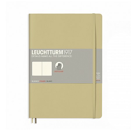 Leuchtturm1917 Notebook B5 Softcover Plain - Sand