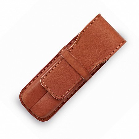 Sonnenleder Karasek Leather Pen Case for 2 Pens - Nature