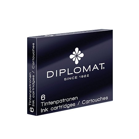 Diplomat Ink Cartridges (6 pcs) - Black