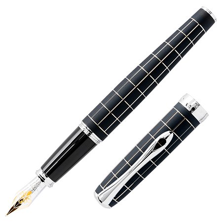 Diplomat Excellence A+ Rhomb Black 14K Gold Nib - Fountain [EF]