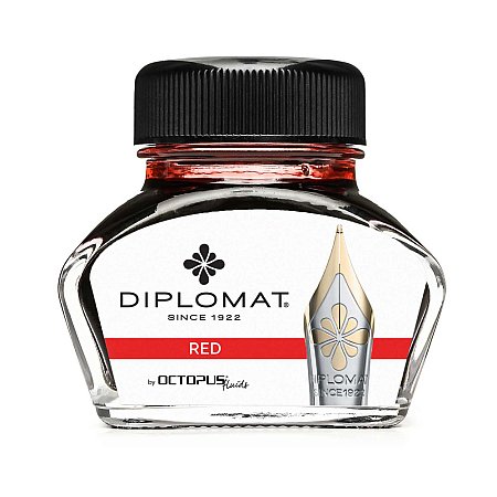 Diplomat Ink Bottle 30ml - Red