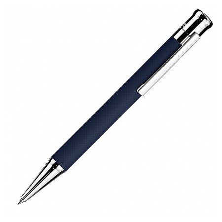 Otto Hutt Design 04 Guilloche Square Midnight Blue - Ballpoint