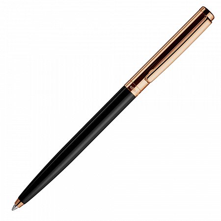 Otto Hutt Design 01 Rose Gold Smooth Black - Ballpoint