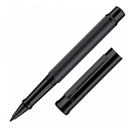 Otto Hutt Design 04 Guilloche Square All Black - Rollerball