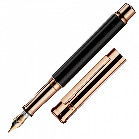 Otto Hutt Design 04 Rose Gold Black 18K Gold Nib - Fountain [F]