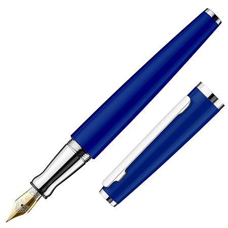 Otto Hutt Design 06 Shiny Blue 18K Gold Nib - Fountain [B]