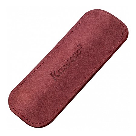 Kaweco SPORT ECO Velour Leather Pouch for 2 Pens - Bordeaux