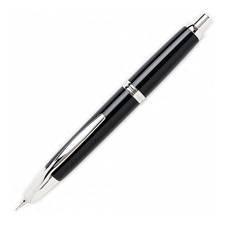 Pilot Capless Rhodium Trim Black - Fountain [F]