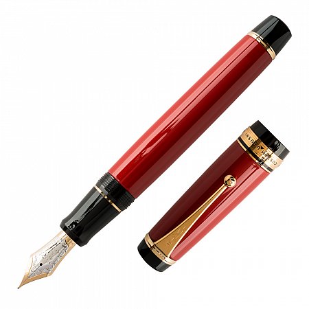 Pilot Custom Urushi Fountain - Vermillion [B]