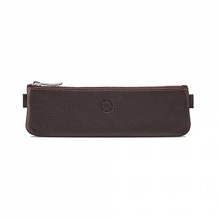 Sonnenleder Boldt Pencil Case with Zipper - Mocha Brown