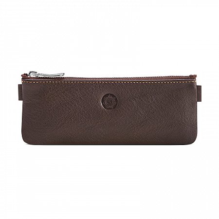 Sonnenleder Bode Pencil Case with Zipper - Mocha Brown