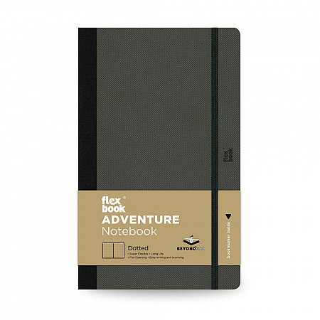 Flexbook Adventure Notebook Dotted 13x21cm - Off-Black