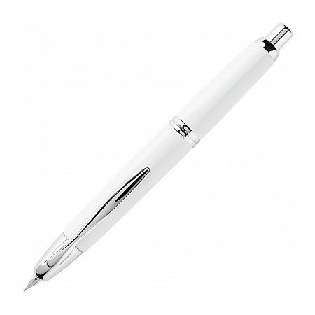 Pilot Capless Rhodium Trim White - Fountain [EF]